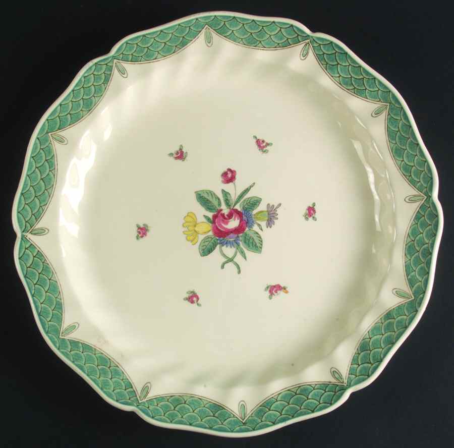 Lowestoft Bouquet 12" Chop Plate (Round Platter) by Royal Doulton-1