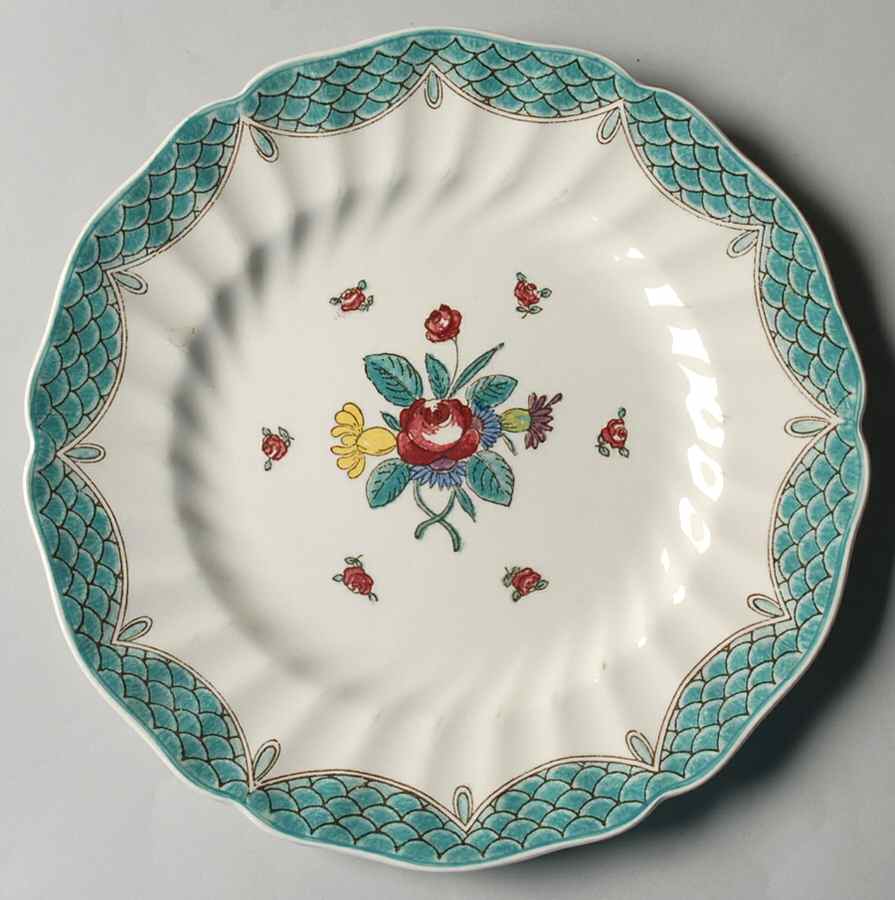 Lowestoft Bouquet Salad Plate by Royal Doulton-1
