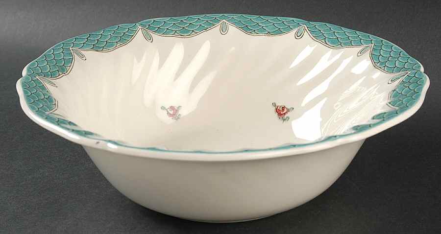 Lowestoft Bouquet 9" Round Vegetable Bowl by Royal Doulton-1
