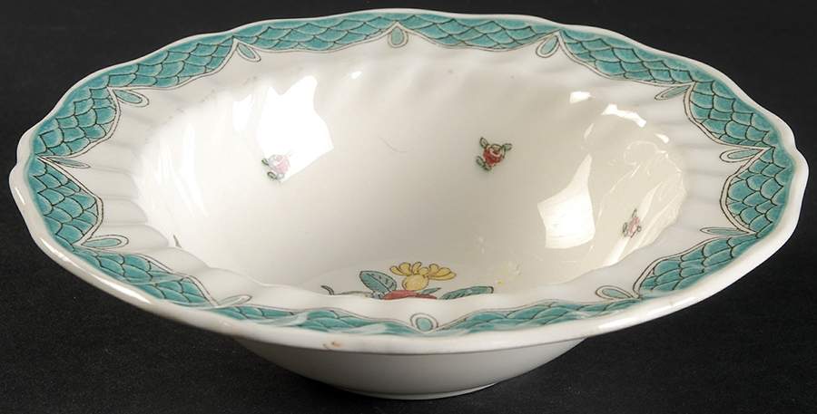 Lowestoft Bouquet Rim Cereal Bowl by Royal Doulton-1