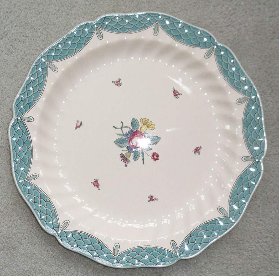 Lowestoft Bouquet 14" Chop Plate (Round Platter) by Royal Doulton-1