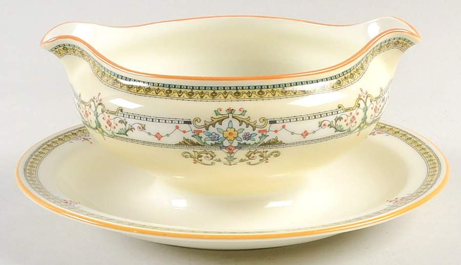 The Lorraine Gravy Boat with Attached Underplate by Royal Doulton-1