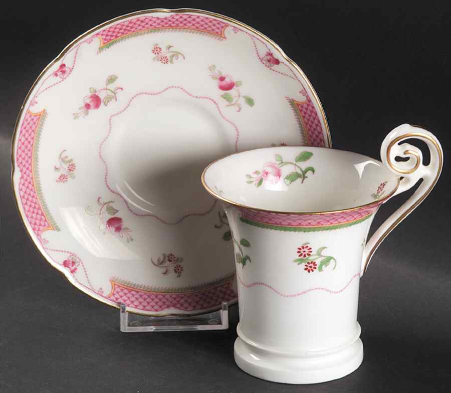 Lowestoft Chocolate Cup & Saucer Set by Royal Doulton-1