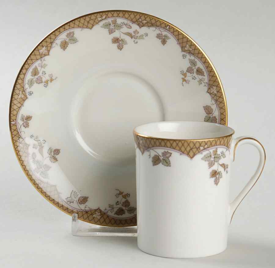 Lynnewood Flat Demitasse Cup & Saucer Set by Royal Doulton-1