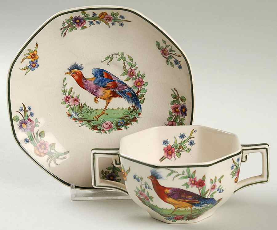 Lytton Flat Bouillon Cup & Saucer by Royal Doulton-1