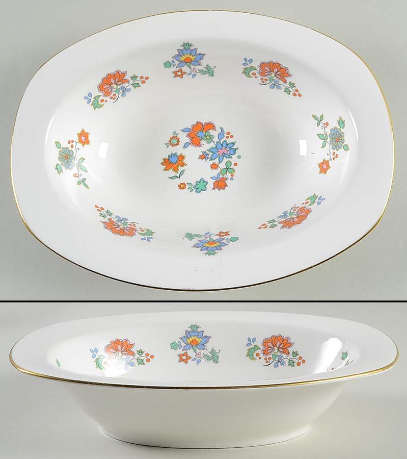 Madrigal 11" Oval Vegetable Bowl by Royal Doulton-1