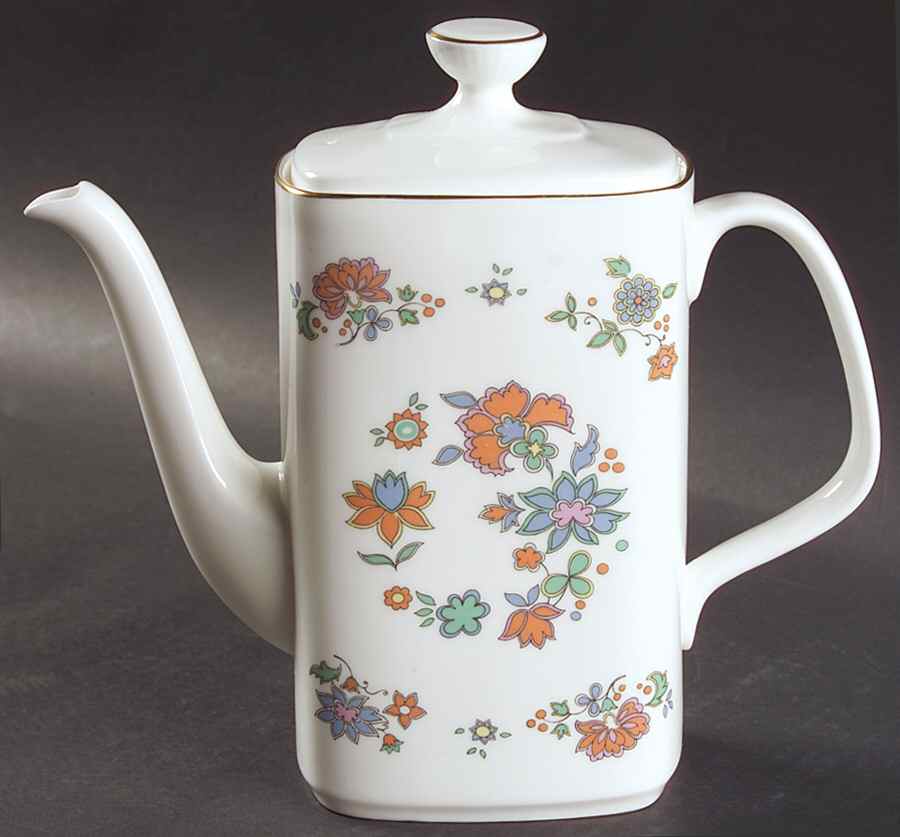 Madrigal Coffee Pot & Lid by Royal Doulton-1