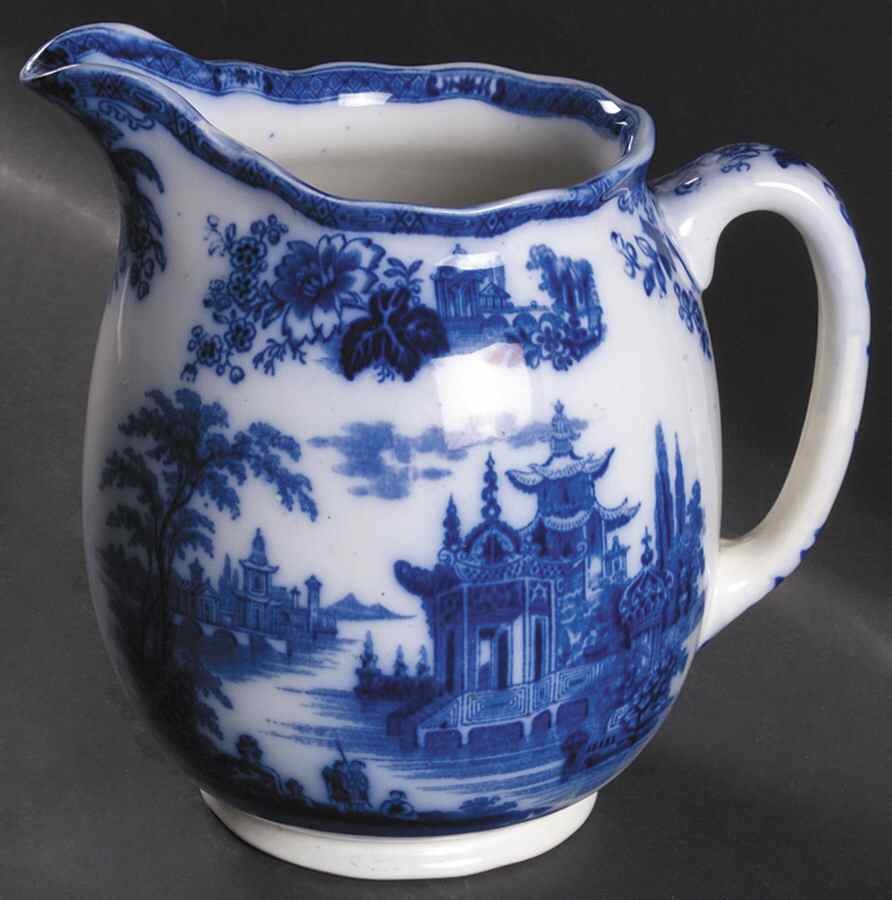 Madras (Flow Blue) 64 Oz Pitcher by Royal Doulton-1