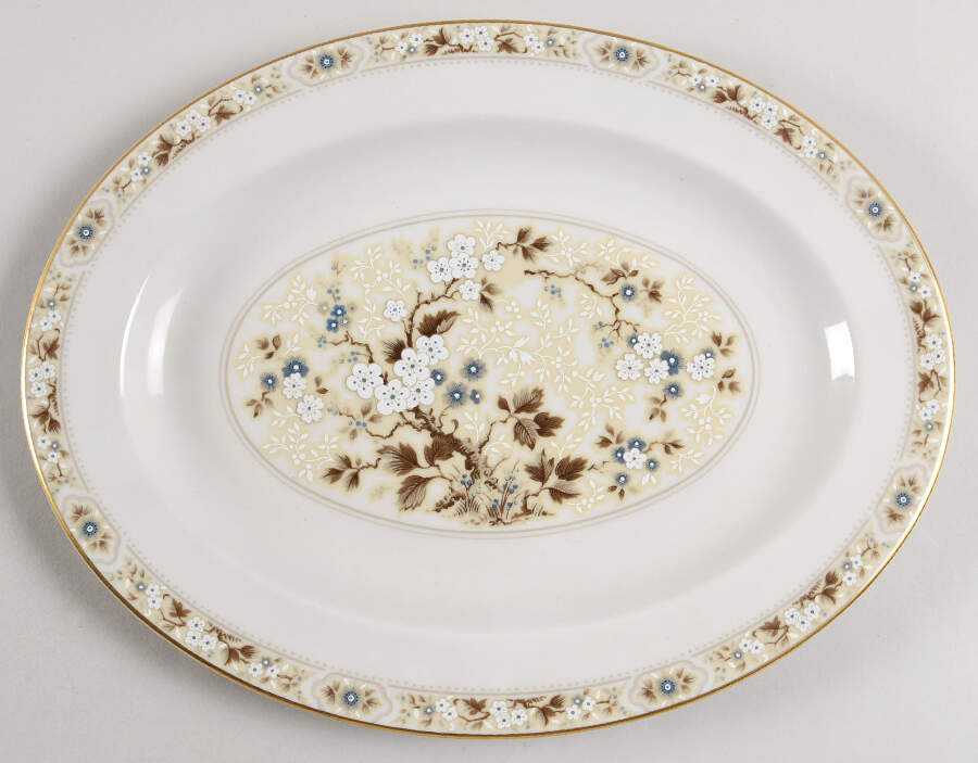 Mandalay 13" Oval Serving Platter by Royal Doulton-1