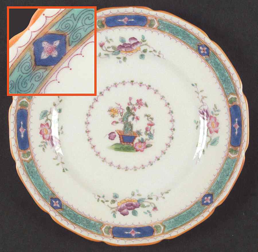 Mandarin (Scalloped) Salad Plate by Royal Doulton-1