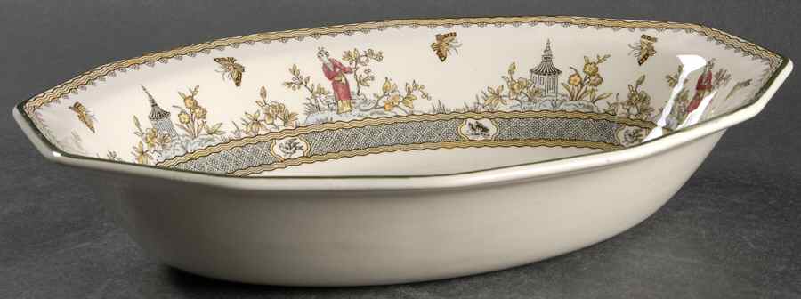 Mandarin 10" Oval Vegetable Bowl by Royal Doulton-1