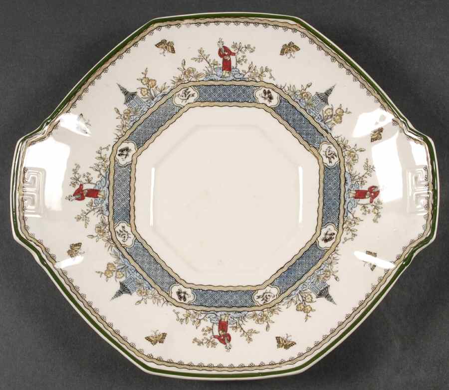 Mandarin Octagonal Handled Cake Plate by Royal Doulton-1