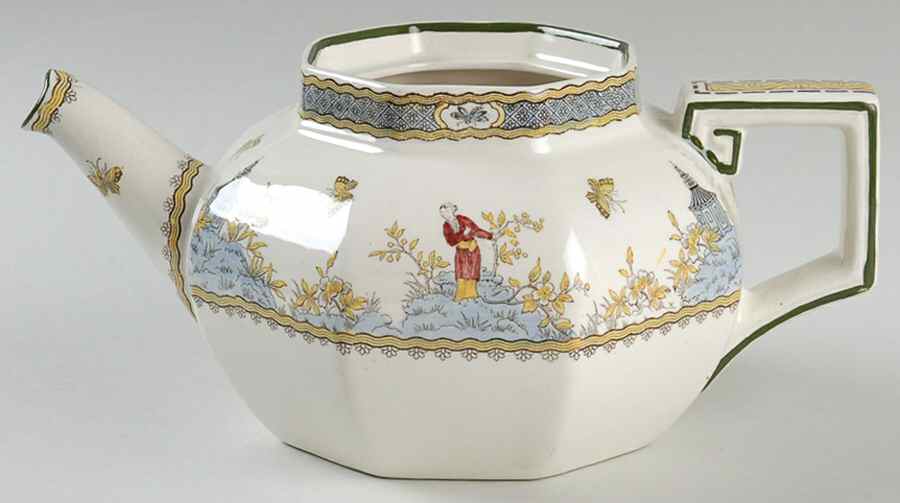 Mandarin Teapot No Lid by Royal Doulton-1