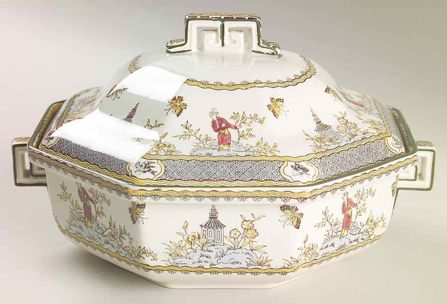 Mandarin Round Covered Vegetable by Royal Doulton-1