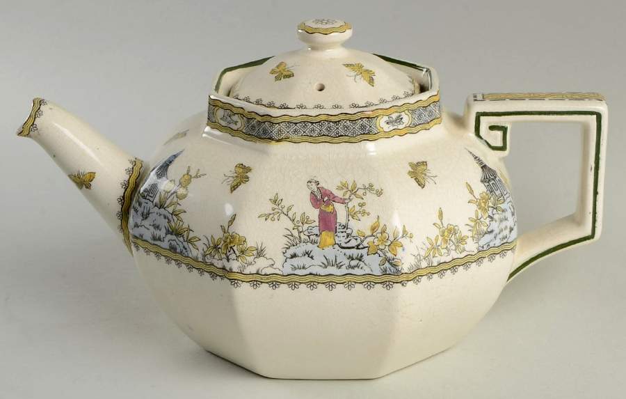 Mandarin Teapot & Lid by Royal Doulton-1