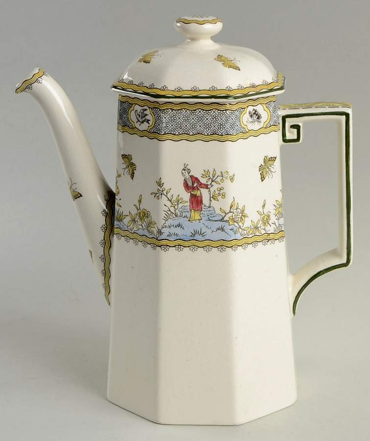 Mandarin Coffee Pot & Lid by Royal Doulton-1