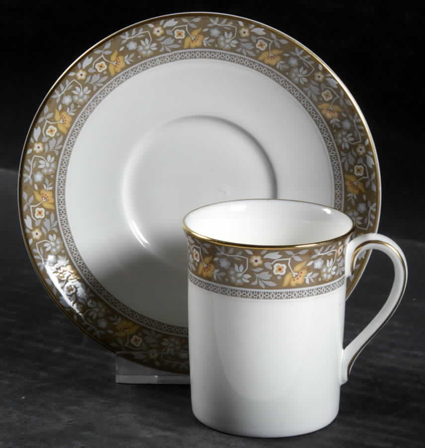 Maplewood Flat Demitasse Cup & Saucer Set by Royal Doulton-1