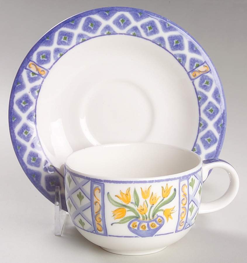 Marisol Flat Cup & Saucer Set by Royal Doulton-1