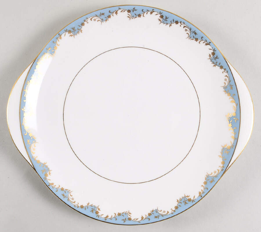 Marlborough Light Blue Handled Cake Plate by Royal Doulton-1