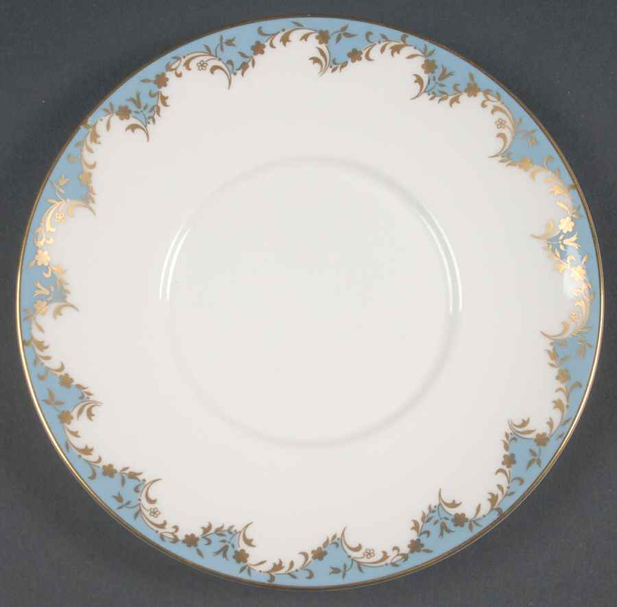 Marlborough Light Blue Underplate for Gravy Boat by Royal Doulton-1