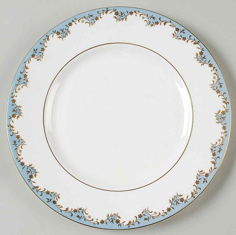 Marlborough Light Blue Luncheon Plate by Royal Doulton-1