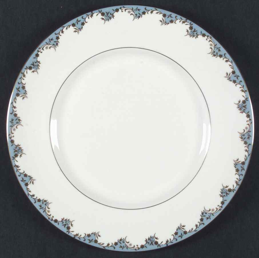 Marlborough Light Blue Dinner Plate by Royal Doulton-1