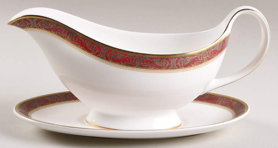 Martinique Gravy Boat & Underplate by Royal Doulton-1