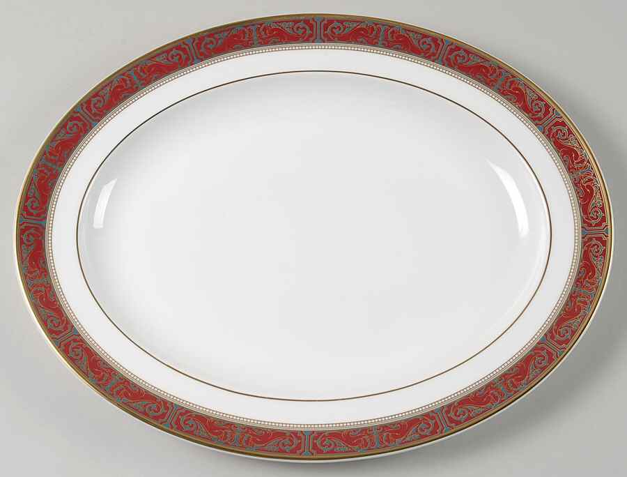 Martinique 13" Oval Serving Platter by Royal Doulton-1