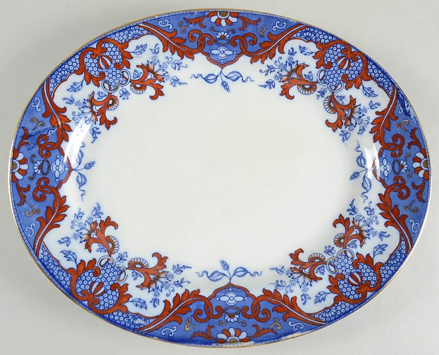 Matsumai 15" Oval Serving Platter by Royal Doulton-1