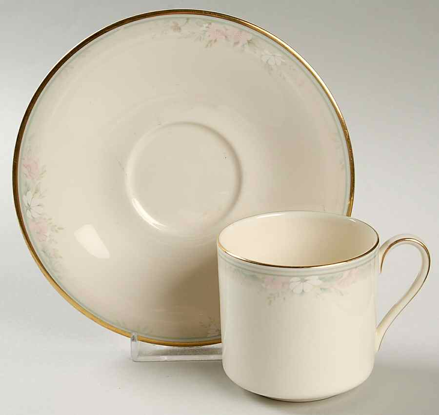 Matinee Flat Demitasse Cup & Saucer Set by Royal Doulton-1