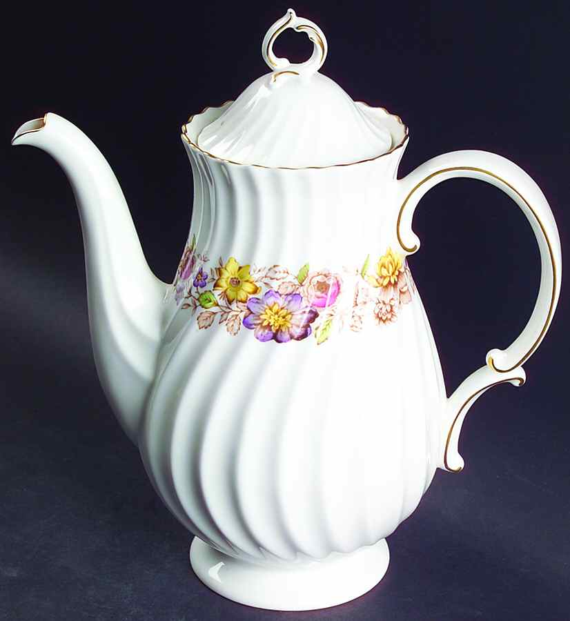 Mayfair Brown, Multicolor Coffee Pot & Lid by Royal Doulton-1