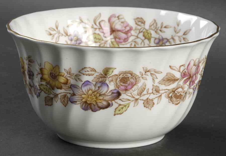 Mayfair Brown, Multicolor Open Sugar Bowl by Royal Doulton-1