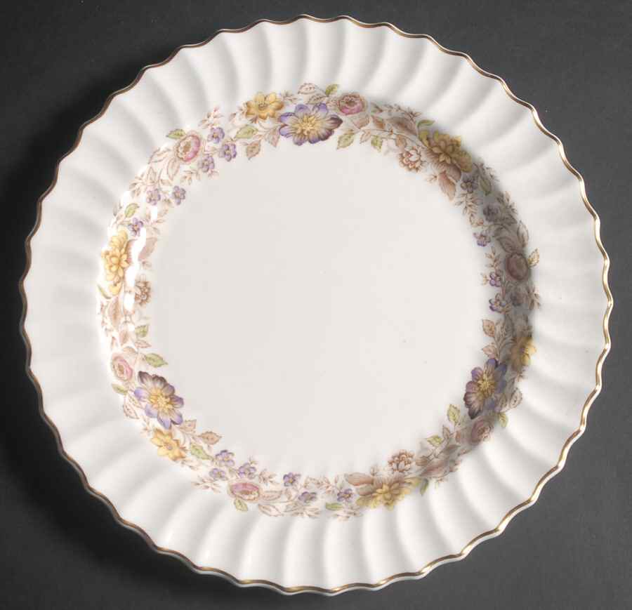 Mayfair Brown, Multicolor 12" Chop Plate (Round Platter) by Royal Doulton-1