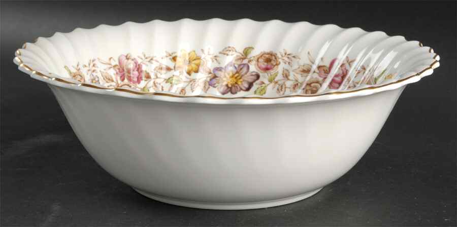 Mayfair Brown, Multicolor 9" Round Vegetable Bowl by Royal Doulton-1