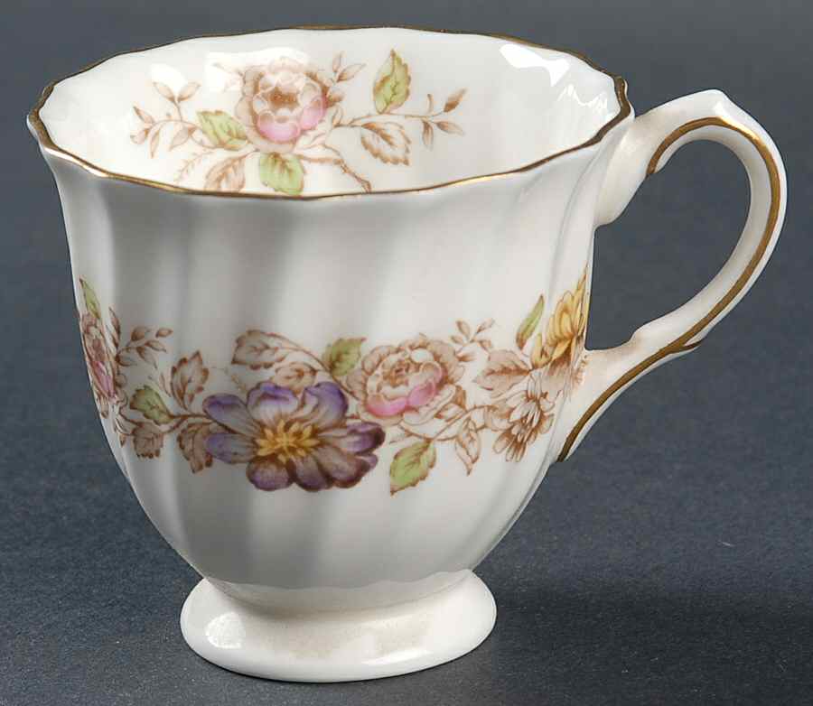 Mayfair Brown, Multicolor Footed Demitasse Cup by Royal Doulton-1