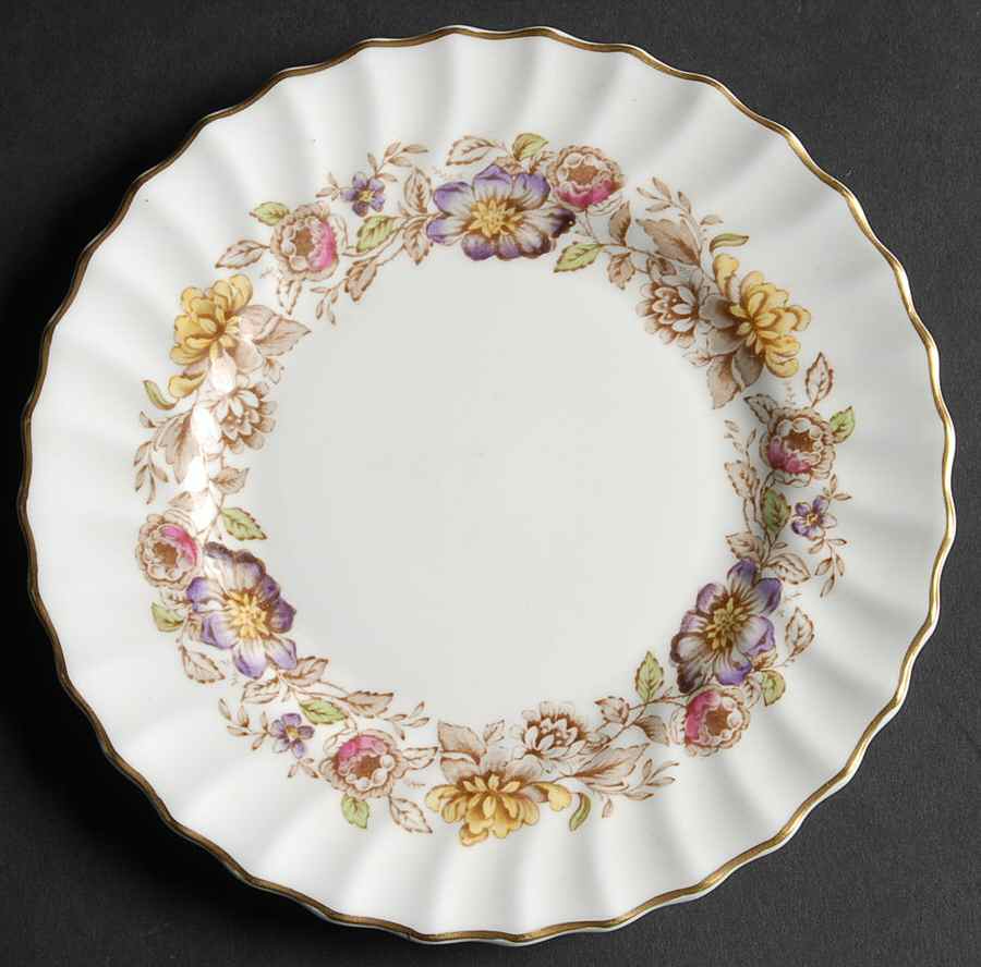 Mayfair Brown, Multicolor Bread & Butter Plate by Royal Doulton-1