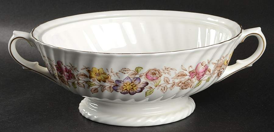 Mayfair Brown, Multicolor Round Vegetable No Lid by Royal Doulton-1