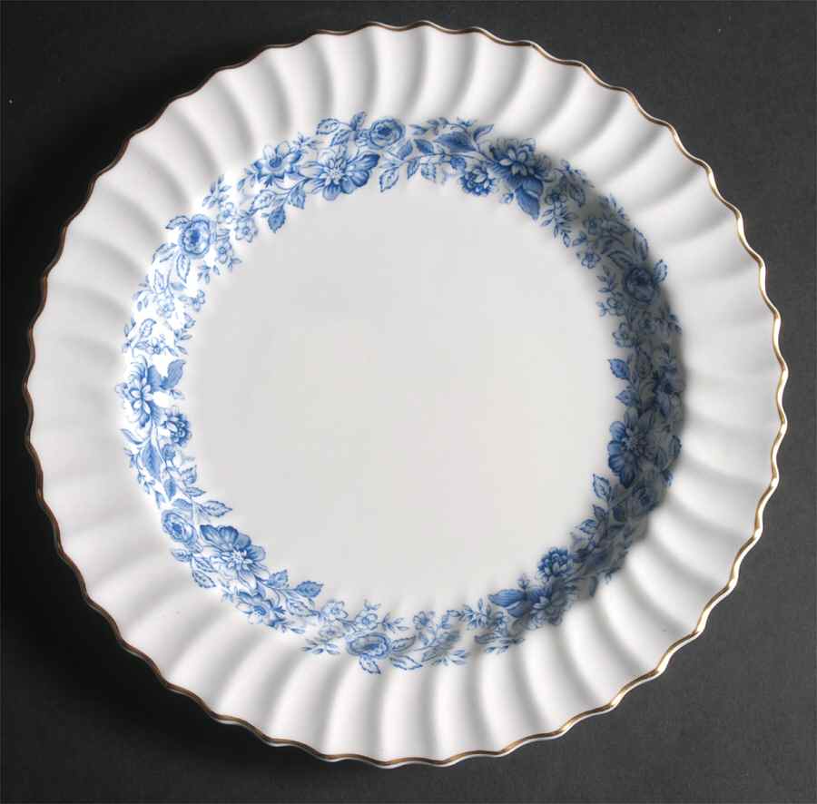 Mayfair Blue 12" Chop Plate (Round Platter) by Royal Doulton-1