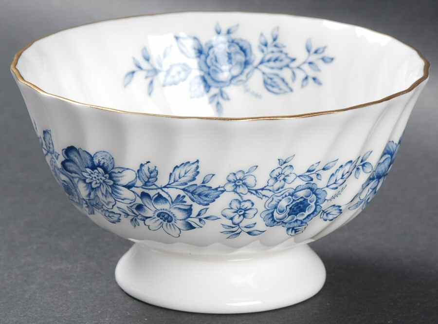 Mayfair Blue Open Sugar Bowl by Royal Doulton-1