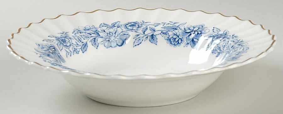 Mayfair Blue Rim Soup Bowl by Royal Doulton-1
