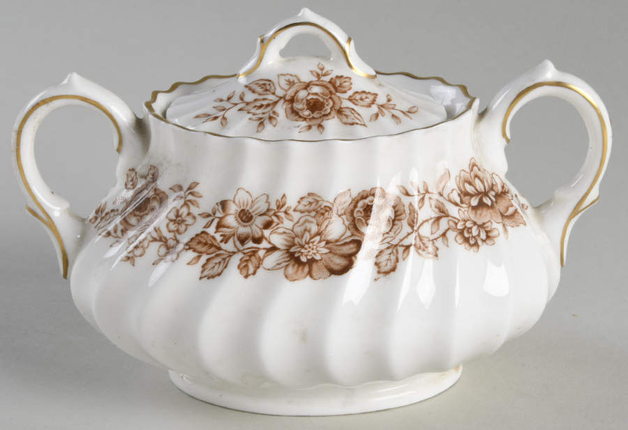 Mayfair Brown Sugar Bowl & Lid by Royal Doulton-1