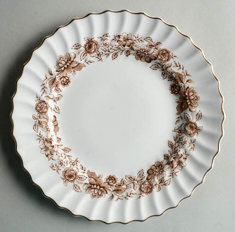Mayfair Brown Luncheon Plate by Royal Doulton-1