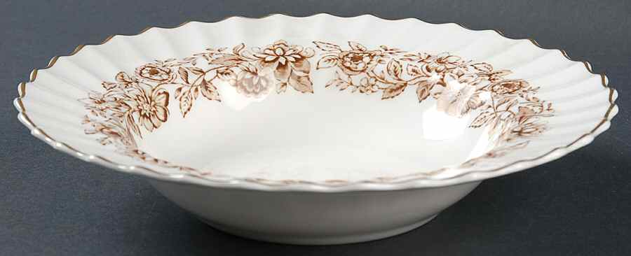 Mayfair Brown Rim Soup Bowl by Royal Doulton-1