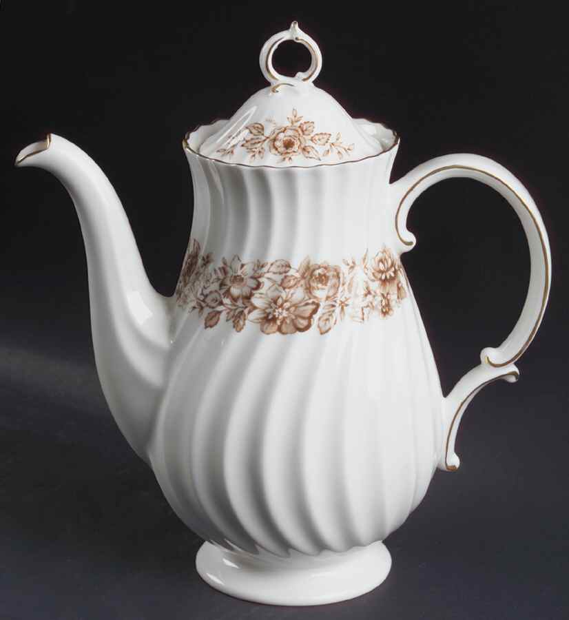 Mayfair Brown Coffee Pot & Lid by Royal Doulton-1