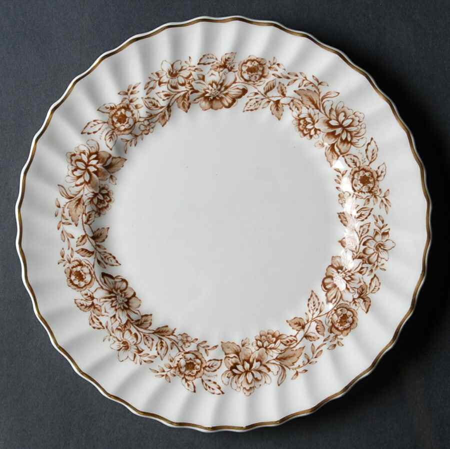 Mayfair Brown Salad Plate by Royal Doulton-1