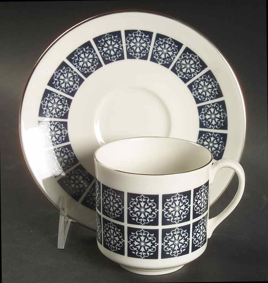 Medallion Flat Cup & Saucer Set by Royal Doulton-1