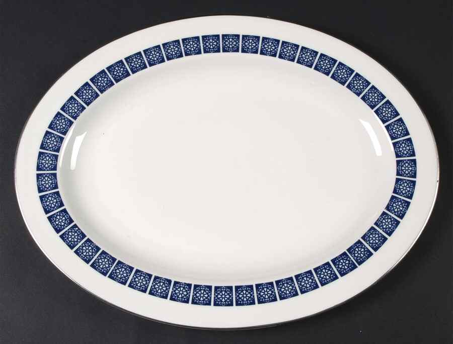 Medallion 13" Oval Serving Platter by Royal Doulton-1