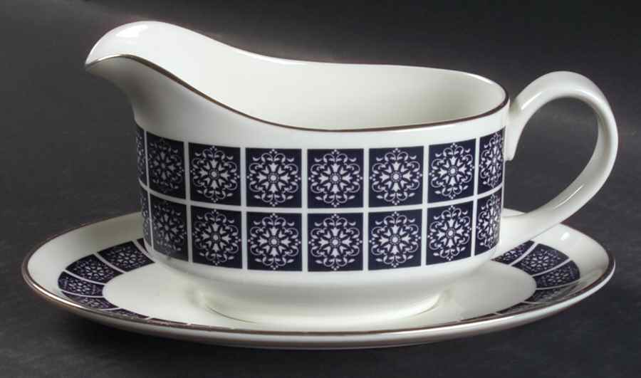Medallion Gravy Boat & Underplate by Royal Doulton-1
