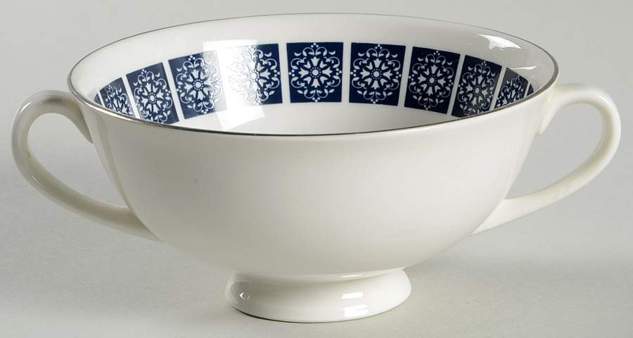 Medallion Footed Cream Soup Bowl by Royal Doulton-1