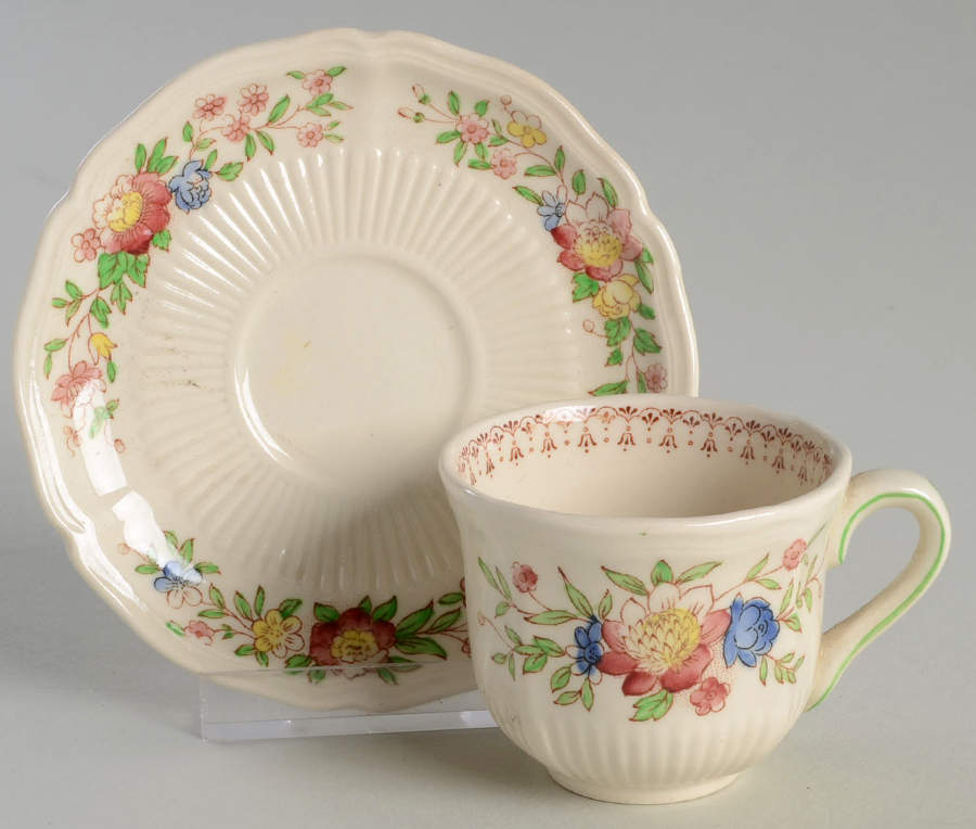 Medford Flat Demitasse Cup & Saucer Set by Royal Doulton-1